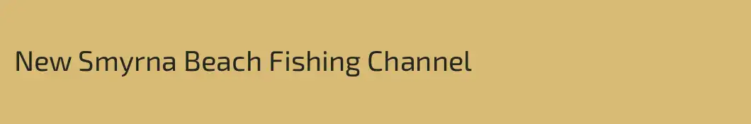 New Smyrna Beach Fishing Channel